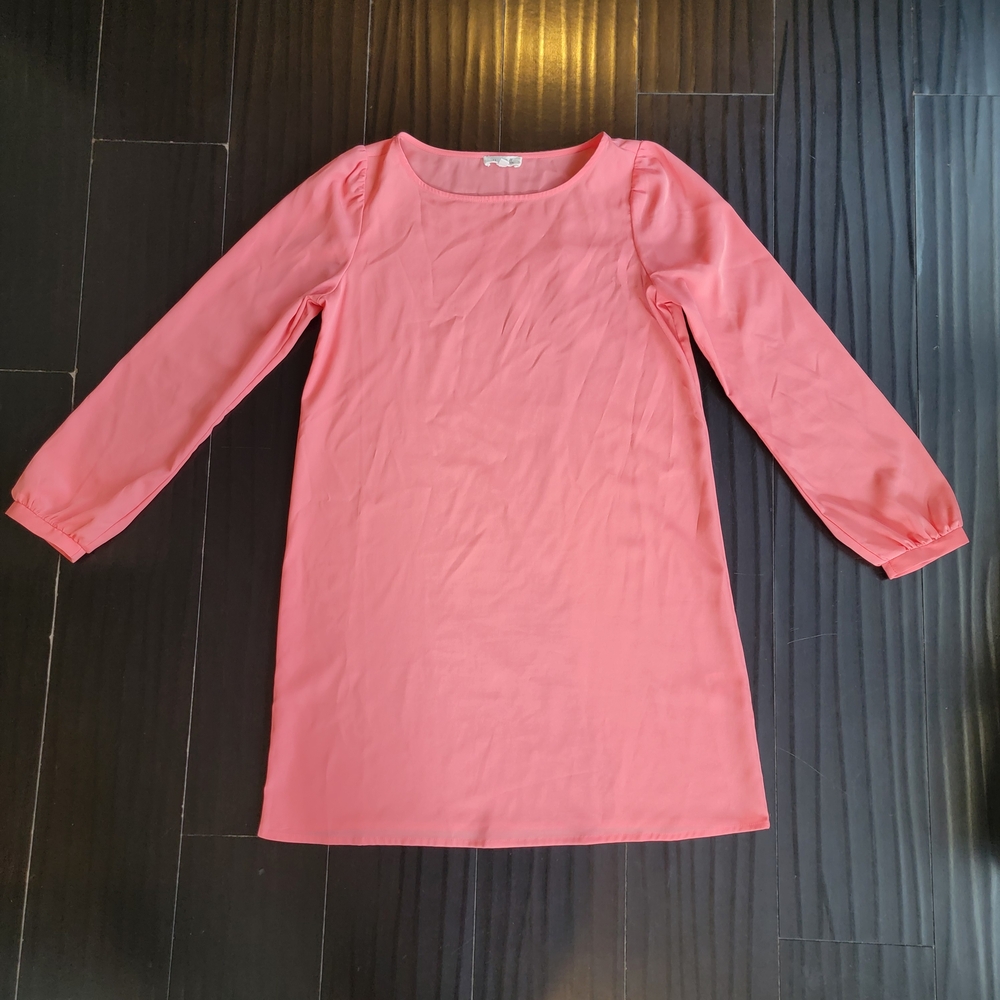 Pink Long Sleeve Dress